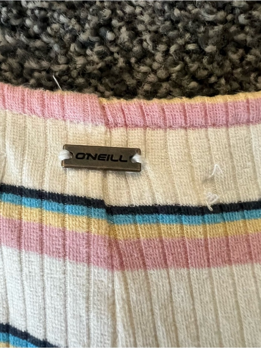 O'Neill Pastel Striped Ribbed Dress - Picture 7 of 9